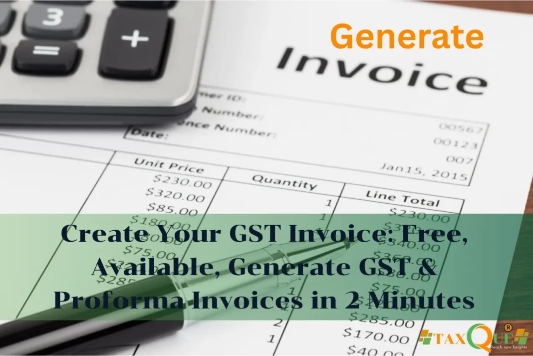 Create Your GST Invoice